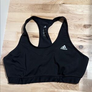 Adidas Black Sports Bra Racerback Medium Support